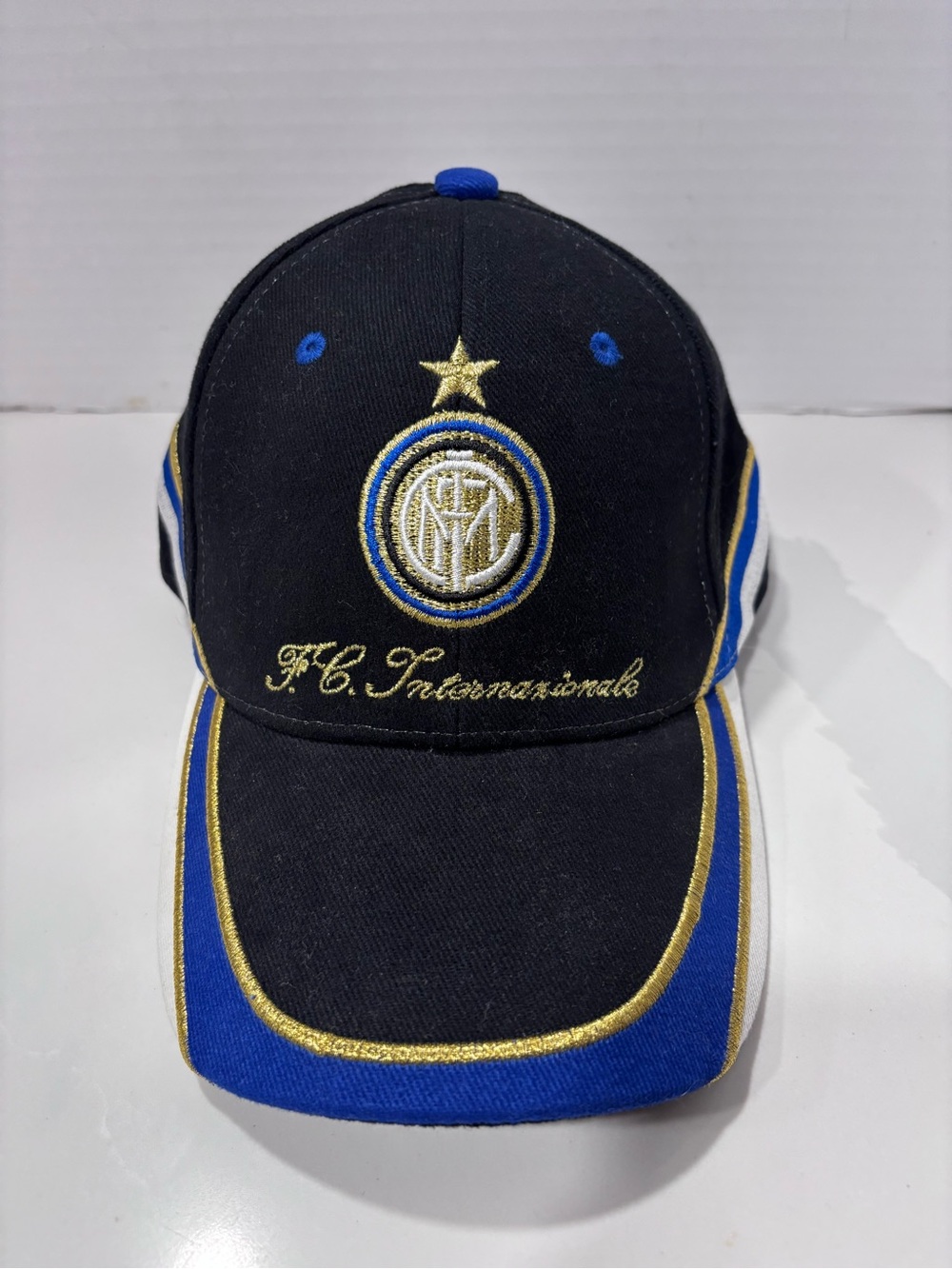 F.C. Internazionale Milano Italy Football Soccer Club Symbol Logo Hat NWT
